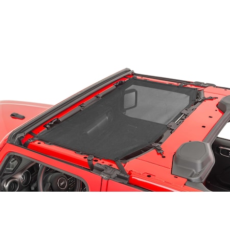 Trailfx SOFT TOP Mesh Black Secures To Windshield And Roll Bar One Piece Fits With Factory Hard Top Or S MBT002